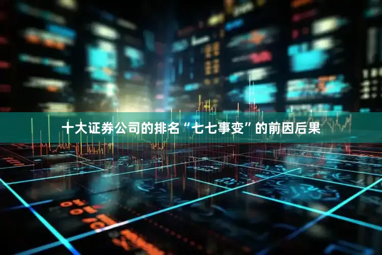 十大证券公司的排名“七七事变”的前因后果