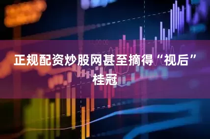 正规配资炒股网甚至摘得“视后”桂冠